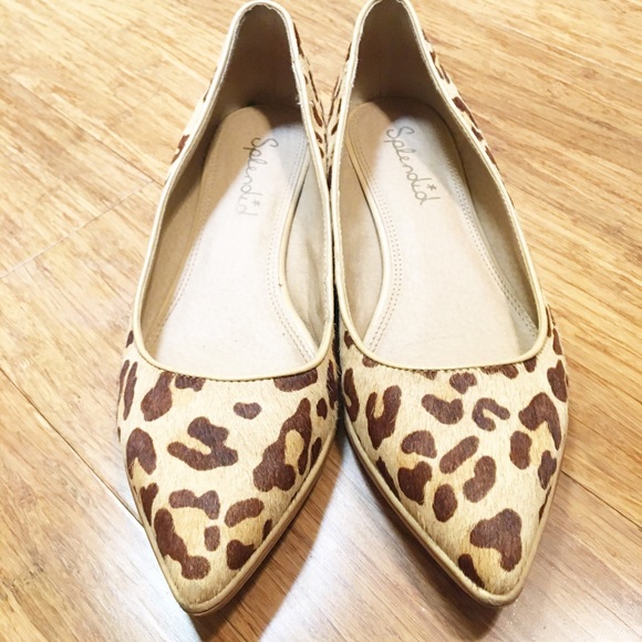 Splendid Shoes - Splendid leather leopard flats. SZ 9. GUC.